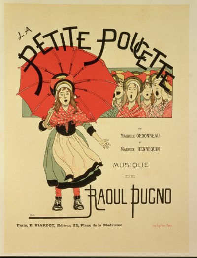 Reproduction of a poster advertising the operetta 